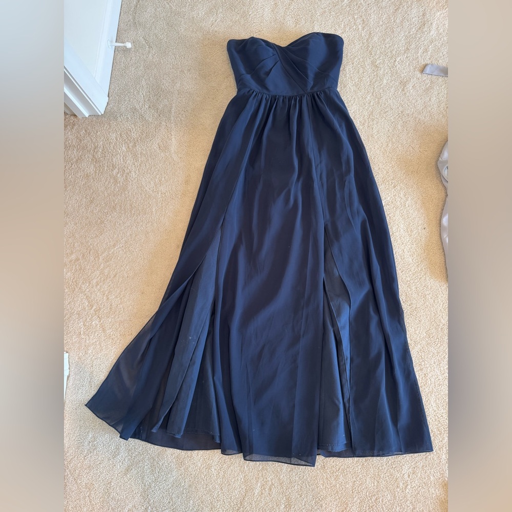 Social Bridesmaids Navy Maxi Dress